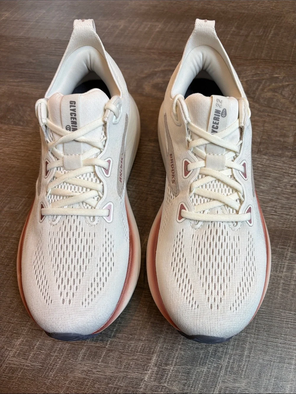 Brooks Glycerin 22 Running Shoes Women's 9.5 Coconut/Chateau/Rose
